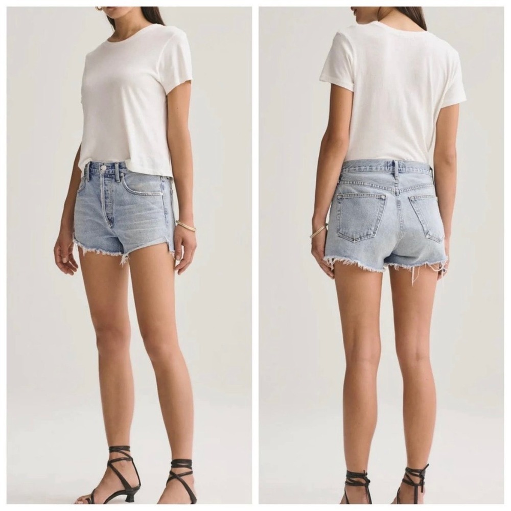 AGOLDE Parker Vintage Cut Off Short in Riptide Size‎ 28 blue wash